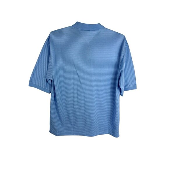Tommy Hilfiger Golf Men's XXXL Short Sleeve Polo Shirt Pique Knit Blue Stripe - Picture 3 of 14